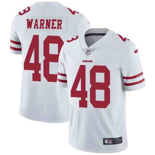 Nike 49ers 48 Fred Warner White Vapor Untouchable Limited Jersey Nike 49ers 48 Fred Warner White Vapor Untouchable Limited Jersey