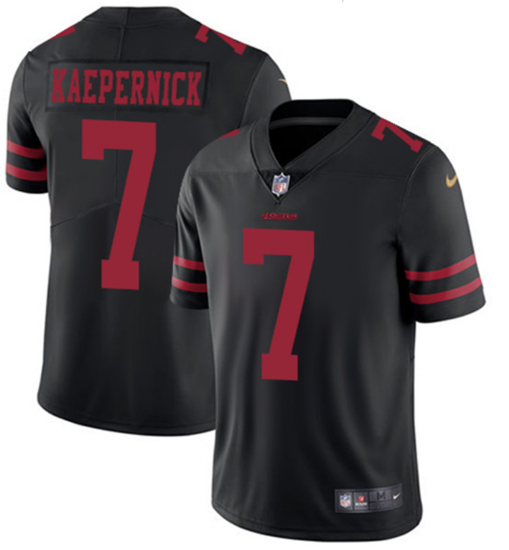 Nike 49ers 7 Colin Kaepernick Black Vapor Untouchable Limited Jersey Nike 49ers 7 Colin Kaepernick Black Vapor Untouchable Limited Jersey