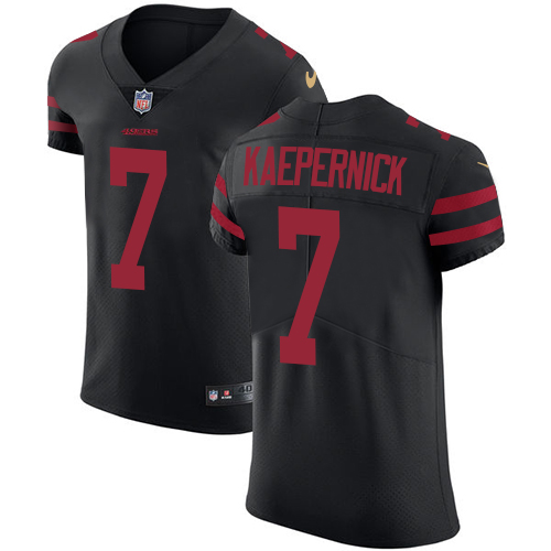 Nike 49ers #7 Colin Kaepernick Black Alternate Men's Stitched NFL Vapor Untouchable Elite Jersey Nike 49ers #7 Colin Kaepernick Black Alternate Men's Stitched NFL Vapor Untouchable Elite Jersey