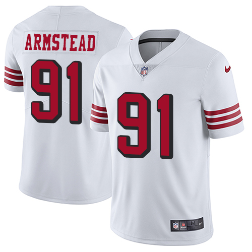 Nike 49ers #91 Arik Armstead White Rush Men's Stitched NFL Vapor Untouchable Limited Jersey Nike 49ers #91 Arik Armstead White Rush Men's Stitched NFL Vapor Untouchable Limited Jersey
