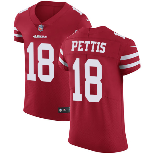 Nike 49ers #18 Dante Pettis Red Team Color Men's Stitched NFL Vapor Untouchable Elite Jersey Nike 49ers #18 Dante Pettis Red Team Color Men's Stitched NFL Vapor Untouchable Elite Jersey