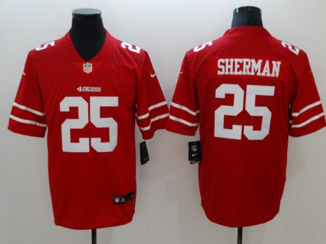 Nike 49ers #25 Richard Sherman Red Men's Stitched NFL Elite Jersey Nike 49ers #25 Richard Sherman Red Men's Stitched NFL Elite Jersey
