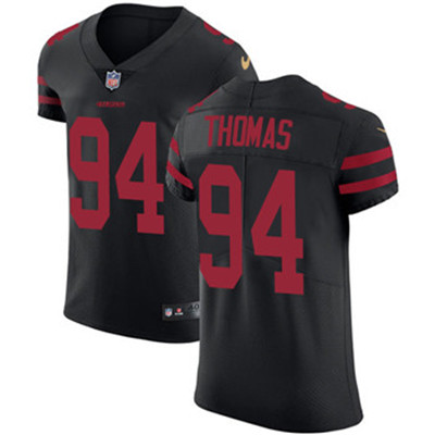 Nike 49ers #94 Solomon Thomas Black Alternate Men's Stitched NFL Vapor Untouchable Elite Jersey Nike 49ers #94 Solomon Thomas Black Alternate Men's Stitched NFL Vapor Untouchable Elite Jersey