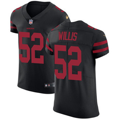 Nike 49ers #52 Patrick Willis Black Alternate Men's Stitched NFL Vapor Untouchable Elite Jersey Nike 49ers #52 Patrick Willis Black Alternate Men's Stitched NFL Vapor Untouchable Elite Jersey