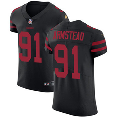 Nike 49ers #91 Arik Armstead Black Alternate Men's Stitched NFL Vapor Untouchable Elite Jersey Nike 49ers #91 Arik Armstead Black Alternate Men's Stitched NFL Vapor Untouchable Elite Jersey