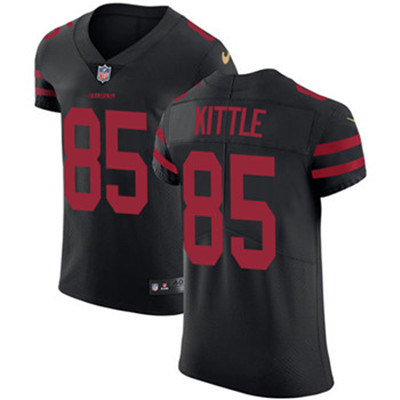 Nike 49ers #85 George Kittle Black Alternate Men's Stitched NFL Vapor Untouchable Elite Jersey Nike 49ers #85 George Kittle Black Alternate Men's Stitched NFL Vapor Untouchable Elite Jersey
