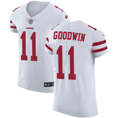 Nike 49ers #11 Marquise Goodwin White Men's Stitched NFL Vapor Untouchable Elite Jersey Nike 49ers #11 Marquise Goodwin White Men's Stitched NFL Vapor Untouchable Elite Jersey