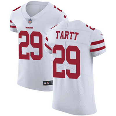 Nike 49ers #29 Jaquiski Tartt White Men's Stitched NFL Vapor Untouchable Elite Jersey Nike 49ers #29 Jaquiski Tartt White Men's Stitched NFL Vapor Untouchable Elite Jersey