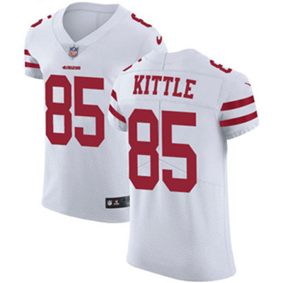 Nike 49ers #85 George Kittle White Men's Stitched NFL Vapor Untouchable Elite Jersey Nike 49ers #85 George Kittle White Men's Stitched NFL Vapor Untouchable Elite Jersey