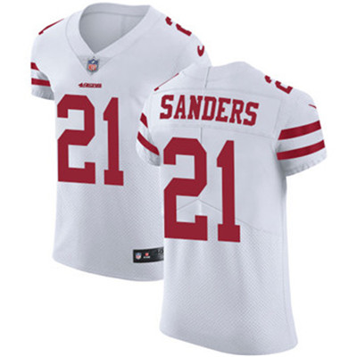 Nike 49ers #21 Deion Sanders White Men's Stitched NFL Vapor Untouchable Elite Jersey Nike 49ers #21 Deion Sanders White Men's Stitched NFL Vapor Untouchable Elite Jersey