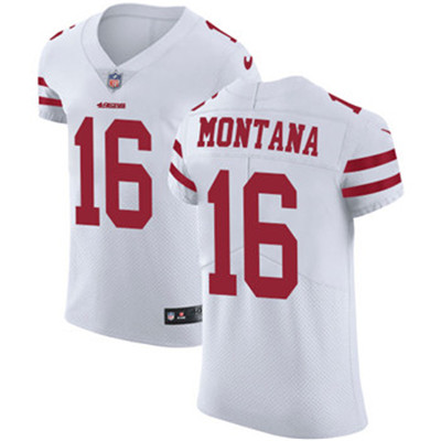 Nike 49ers #16 Joe Montana White Men's Stitched NFL Vapor Untouchable Elite Jersey Nike 49ers #16 Joe Montana White Men's Stitched NFL Vapor Untouchable Elite Jersey