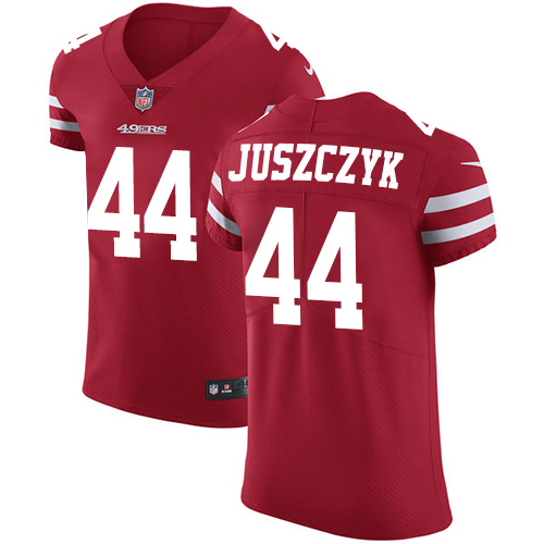 Nike 49ers #44 Kyle Juszczyk Red Team Color Men's Stitched NFL Vapor Untouchable Elite Jersey Nike 49ers #44 Kyle Juszczyk Red Team Color Men's Stitched NFL Vapor Untouchable Elite Jersey