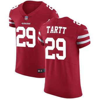 Nike 49ers #29 Jaquiski Tartt Red Team Color Men's Stitched NFL Vapor Untouchable Elite Jersey Nike 49ers #29 Jaquiski Tartt Red Team Color Men's Stitched NFL Vapor Untouchable Elite Jersey