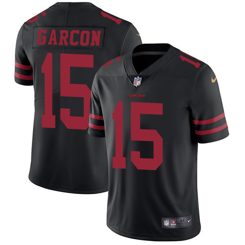 Nike 49ers #15 Pierre Garcon Black Alternate Men's Stitched NFL Vapor Untouchable Limited Jersey Nike 49ers #15 Pierre Garcon Black Alternate Men's Stitched NFL Vapor Untouchable Limited Jersey