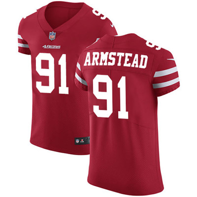 Nike 49ers #91 Arik Armstead Red Team Color Men's Stitched NFL Vapor Untouchable Elite Jersey Nike 49ers #91 Arik Armstead Red Team Color Men's Stitched NFL Vapor Untouchable Elite Jersey