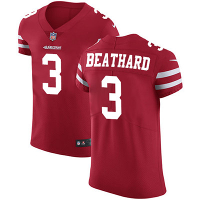 Nike 49ers #3 C.J. Beathard Red Team Color Men's Stitched NFL Vapor Untouchable Elite Jersey Nike 49ers #3 C.J. Beathard Red Team Color Men's Stitched NFL Vapor Untouchable Elite Jersey