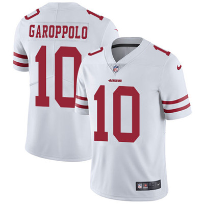 Nike 49ers #10 Jimmy Garoppolo White Men's Stitched NFL Vapor Untouchable Limited Jersey Nike 49ers #10 Jimmy Garoppolo White Men's Stitched NFL Vapor Untouchable Limited Jersey