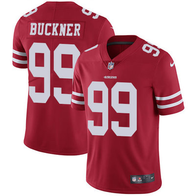 Nike 49ers #99 DeForest Buckner Red Team Color Men's Stitched NFL Vapor Untouchable Limited Jersey Nike 49ers #99 DeForest Buckner Red Team Color Men's Stitched NFL Vapor Untouchable Limited Jersey