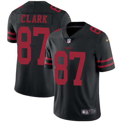 Nike 49ers #87 Dwight Clark Black Alternate Men's Stitched NFL Vapor Untouchable Limited Jersey Nike 49ers #87 Dwight Clark Black Alternate Men's Stitched NFL Vapor Untouchable Limited Jersey