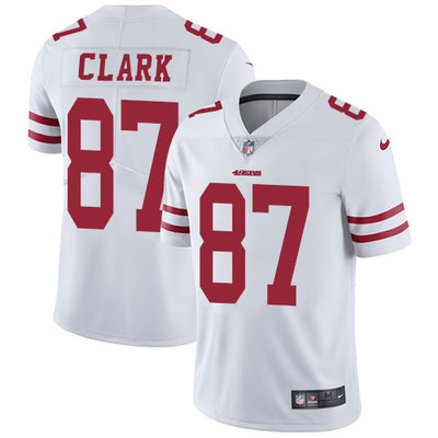 Nike 49ers #87 Dwight Clark White Men's Stitched NFL Vapor Untouchable Limited Jersey Nike 49ers #87 Dwight Clark White Men's Stitched NFL Vapor Untouchable Limited Jersey