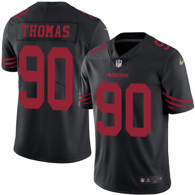Nike 49ers #90 Solomon Thomas Black Men's Stitched NFL Limited Rush Jersey Nike 49ers #90 Solomon Thomas Black Men's Stitched NFL Limited Rush Jersey
