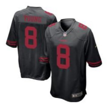 New 49ers #8 Steve Young Black Alternate Stitched NFL Elite Jersey New 49ers #8 Steve Young Black Alternate Stitched NFL Elite Jersey