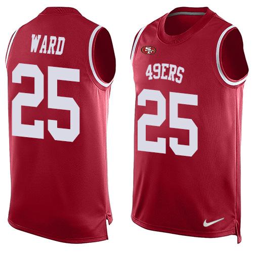 Nike 49ers #25 Jimmie Ward Red Team Color Men's Stitched NFL Limited Tank Top Jersey Nike 49ers #25 Jimmie Ward Red Team Color Men's Stitched NFL Limited Tank Top Jersey