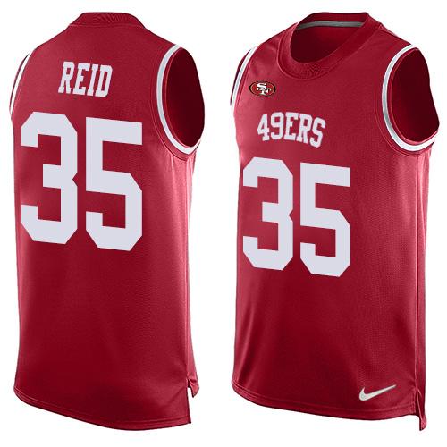 Nike 49ers #35 Eric Reid Red Team Color Men's Stitched NFL Limited Tank Top Jersey Nike 49ers #35 Eric Reid Red Team Color Men's Stitched NFL Limited Tank Top Jersey