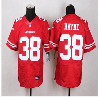 New San Francisco 49ers #38 Jarryd Hayne Red Team Color Men's Stitched NFL Elite Jersey