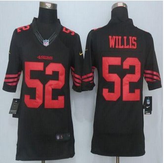 New San Francisco 49ers #52 Patrick Willis Black Alternate Men's Stitched NFL Limited Jersey