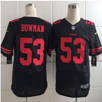 New San Francisco 49ers #53 NaVorro Bowman Black Alternate Men's Stitched NFL Elite Jersey