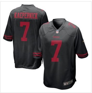 New San Francisco 49ers #7 Colin Kaepernick Black Alternate Game Jersey New San Francisco 49ers #7 Colin Kaepernick Black Alternate Game Jersey