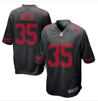 New San Francisco 49ers #35 Eric Reid Black Alternate Game Jersey New San Francisco 49ers #35 Eric Reid Black Alternate Game Jersey