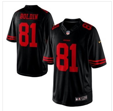 New San Francisco 49ers #81 Anquan Boldin Black Alternate Limited Jersey New San Francisco 49ers #81 Anquan Boldin Black Alternate Limited Jersey