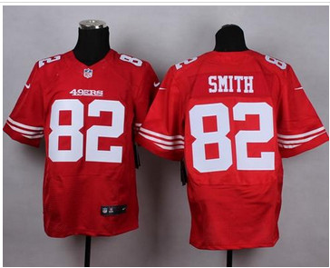 NEW San Francisco 49ers #82 Torrey Smith Red Team Color Men's Stitched NFL Elite Jersey NEW San Francisco 49ers #82 Torrey Smith Red Team Color Men's Stitched NFL Elite Jersey