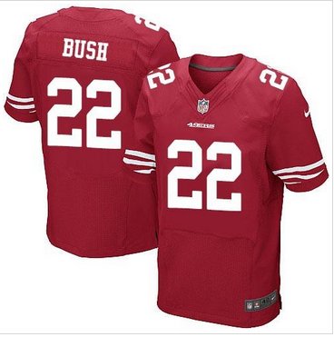 New San Francisco 49ers #22 Reggie Bush Red Team Color Men's Stitched NFL Elite Jersey New San Francisco 49ers #22 Reggie Bush Red Team Color Men's Stitched NFL Elite Jersey