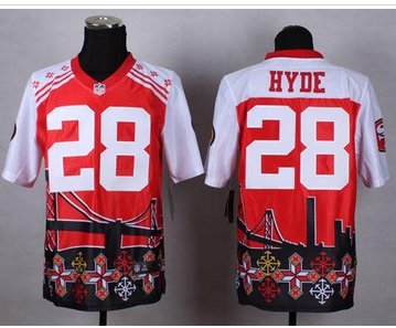 New San Francisco 49ers #28 Carlos Hyde Red NFL Elite Noble Fashion Jersey New San Francisco 49ers #28 Carlos Hyde Red NFL Elite Noble Fashion Jersey