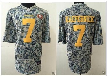 NEW San Francisco 49ers #7 Colin Kaepernick Dollar Fashion NFL Elite Jersey NEW San Francisco 49ers #7 Colin Kaepernick Dollar Fashion NFL Elite Jersey