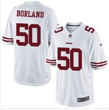 NEW San Francisco 49ers #50 Chris Borland White NFL Limited Jersey