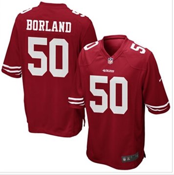 NEW San Francisco 49ers #50 Chris Borland Team Color Game Jersey NEW San Francisco 49ers #50 Chris Borland Team Color Game Jersey