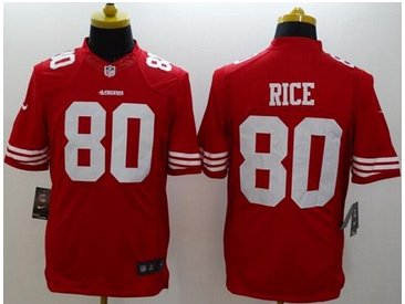 NEW San Francisco 49ers #80 Jerry Rice Red Team Color NFL Limited Jersey NEW San Francisco 49ers #80 Jerry Rice Red Team Color NFL Limited Jersey