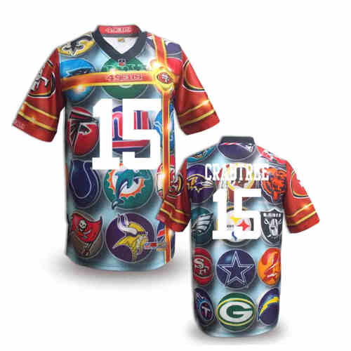 New San Francisco 49ers 15 Michael Crabtree Team Color NFL Elite Fanatical Version Jerseys New San Francisco 49ers 15 Michael Crabtree Team Color NFL Elite Fanatical Version Jerseys
