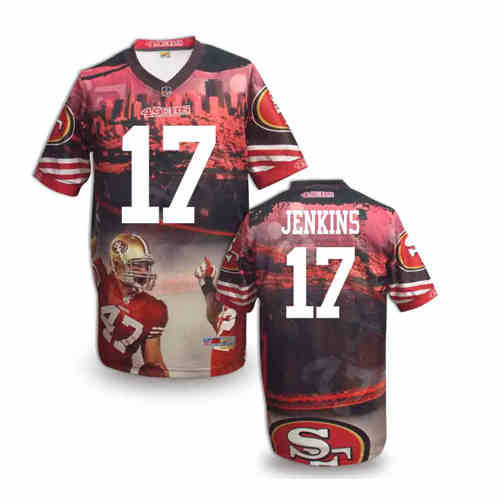 New San Francisco 49ers 17# Vernon Davis Team Color NFL Elite Fanatical Version Jerseys New San Francisco 49ers 17# Vernon Davis Team Color NFL Elite Fanatical Version Jerseys