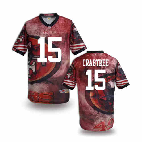 New San Francisco 49ers 15# Michael Crabtree Team Color Elite Fanatical Version Jersey New San Francisco 49ers 15# Michael Crabtree Team Color Elite Fanatical Version Jersey