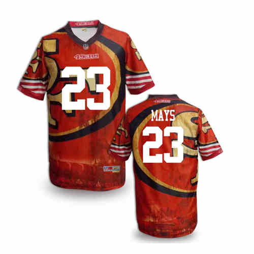 New San Francisco 49ers 23# Mays Team Color NFL Elite Fanatical Version Jersey New San Francisco 49ers 23# Mays Team Color NFL Elite Fanatical Version Jersey