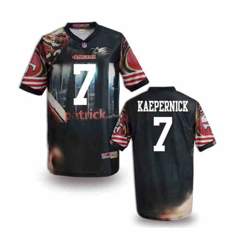 New San Francisco 49ers #7 Colin Kaepernick Team Color NFL Elite Fanatical Version Jerseys