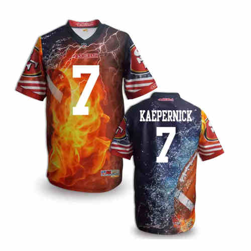 New San Francisco 49ers #7 Colin Kaepernick Team Color NFL Elite Fanatical Version Jersey New San Francisco 49ers #7 Colin Kaepernick Team Color NFL Elite Fanatical Version Jersey