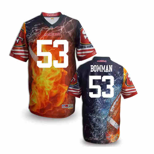 New San Francisco 49ers #53 NaVorro Bowman Team Color NFL Elite Fanatical Version Jersey