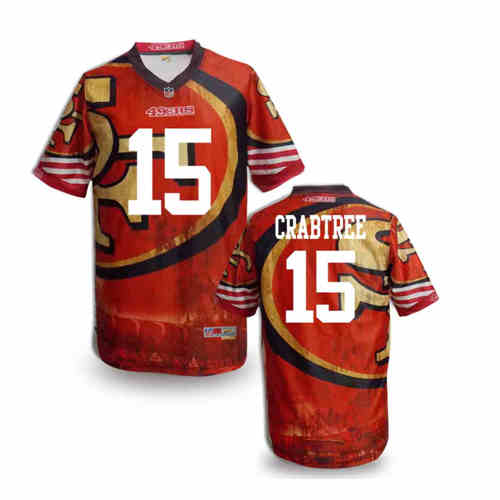 New San Francisco 49ers #15 Michael Crabtree Team Color Elite Fanatical Version Jerseys New San Francisco 49ers #15 Michael Crabtree Team Color Elite Fanatical Version Jerseys