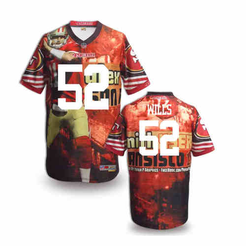 New San Francisco 49ers #52 Patrick Willis Team Color Elite Fanatical Version Jerseys New San Francisco 49ers #52 Patrick Willis Team Color Elite Fanatical Version Jerseys
